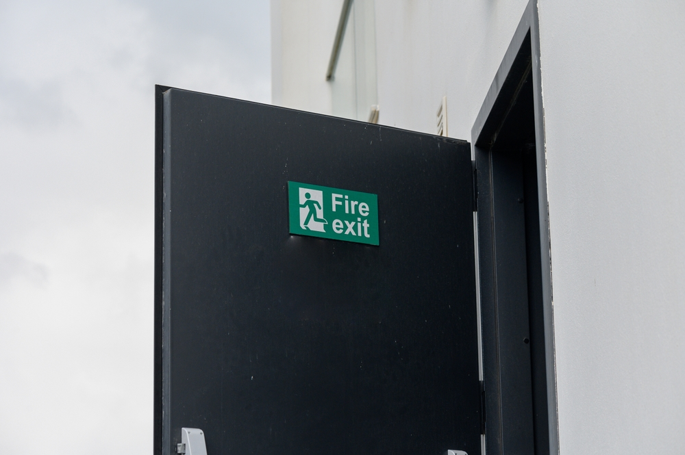 fire exit with bm trada fire doors